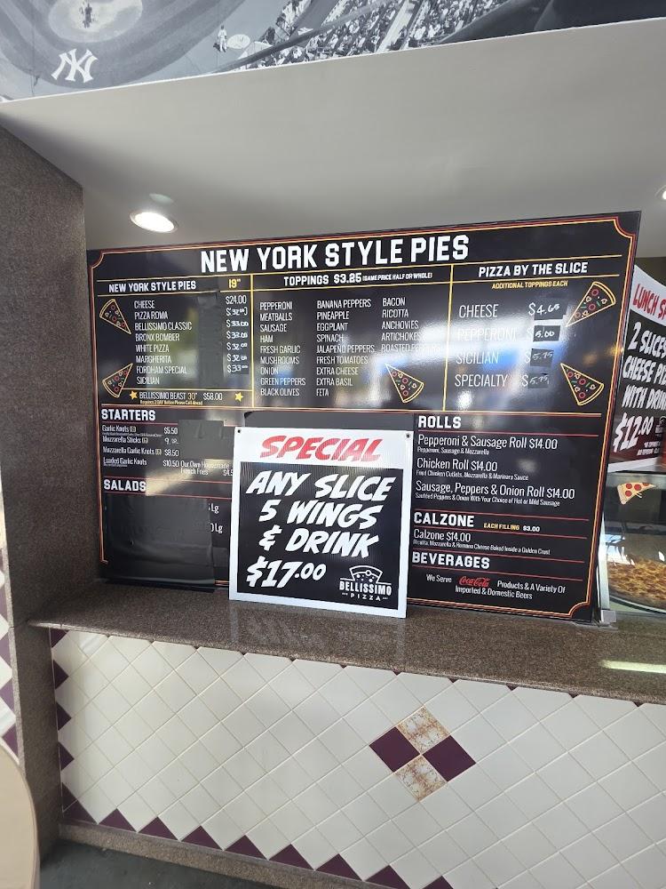 Bellissimo Pizza Co Inc Menu image 1